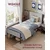 Songmics Posteljni okvir 140x200 cm Siva