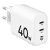 Tactical mrežni punjač 2x USB-C - 40W - Bijela KP31220
