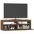 TV ormarić s LED svjetlima boja dimljenog hrasta 120x35x40 cm