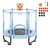 VEVOR Otroški trampolin 1545x121 cm modre barve