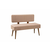 HANAH HOME Vina Walnut Stone set stola stolica i klupe