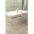 HANAH HOME Trpezarijski sto Olya White Marble Chrome