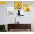 Komplet slik Fengshui v belo-rumeni varianti - 4x 60x60