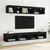 TV zidni ormar Crni hrast 100 x 30 x 30 cm Konstruirano drvo