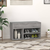 Klupa za cipele boja sivog hrasta 80x30x45 cm konstruirano drvo