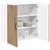 Vidaxl Omarica na steni LUCCA Artisan hrast 80 x 31 x 80 cm