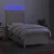 Vidaxl Box spring postelja z vzmetnico LED krem 80x200 cm blago