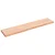 Zidna polica svjetlosmeđa 140x30x(2-4) cm obrađena hrastovina