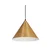 Rjava viseča svetilka s kovinskim senčnikom o 32 cm Dunca – Candellux Lighting
