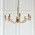 Endon 63629 - Luster na lancu STANFORD 8xE14/40W/230V mesing/bež