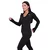 Women‘s Pulse 1/2 Zip Running Sweatshirt Black - GymBeam
