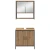 Set namještaja za kupaonicu 3 kom. Smeđa 33 x 33 x 185,5 cm