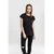 Urban Classics Curvy Majica Extended Shoulder, črna