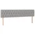 vidaXL Box spring postelja z vzmetnico LED sv. siva 200x200 cm blago