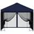 Vidaxl Vrtni gazebo s stranskimi stenami 3 x 3 m Modra