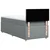 vidaXL Box spring postelja z vzmetnico svetlo siva 90x190 cm blago