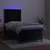 Vidaxl Box spring postelja z vzmetnico LED črna 90x200 cm žamet
