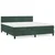 Vidaxl Box spring postelja z vzmetnico temno zelena 160x200 cm žamet