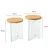 Hanah Home Set klub stolova Serenity 2, 2 komada, Bež