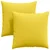 Jastučići za sofu 2 pcs Svijetlo žuta 60 x 60 cm tkanina