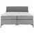 Hom`in POSTELJA BOXSPRING 160 cm x 200 cm , tekstil siva, temno siva