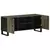 TV ormarić crni 105 x 33 x 46 cm od masivnog drva manga