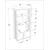 Hanah Home Polica za knjige Valero,  60x120x29.6 cm, Šarena