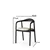 Hanah Home Trpezarijska stolica PA 52x77x51cm Svetlosivo-Crna
