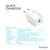Kućni punjač Pluginn PI-D73, QC3.0 PD3.0, PPS, USB-PD 18W+20W, 38W (total) sa PD iPhone lightning kablom beli