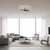 JUST LIGHT. 14734-18 - LED plafonsko svetlo GLITRA LED/37W/230V prečnik 50 cm crno