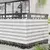 Balcony ekran Svijetlo siva i bijela. 90 x 500 cm