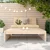 Vrtni tabure 120 x 80 cm od masivne borovine