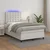 Krevet box spring s madracem LED bijeli 120x200 cm umjetna koža