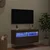 TV zidni ormar s LED svjetlima Umjetnički hrast 80 x 30 x 40 cm