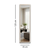 HANAH HOME Ogledala u oviru rama Cheval 35 x 125 Wooden