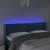 Vidaxl LED posteljno vzglavje temno modro 147x16x78/88 cm žamet