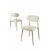 Hanah Home Set stolica Vina, 56x76x97 cm, 4 komada, Krem