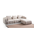 Atelier del Sofa Ugaona garnitura Amaris, 290x200 cm, Bež