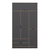 Hanah home Ormar Elina 140x253x52cm Antracit-Bež