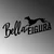 Wallity Zidna dekoracija Bella Figura 3, 60x27cm, Crna