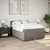 Vidaxl Box spring postelja z vzmetnico taupe 160x200 cm blago