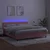 Vidaxl Box spring postelja z vzmetnico LED roza 160x200 cm žamet