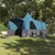 Vidaxl Teepee šotor za 8 oseb s streho Modra 720 x 465 x 295 cm
