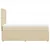 Vidaxl Box spring postelja z vzmetnico krem 90x200 cm blago