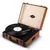 AUNA gramofon Jerry Lee Retro Record Player Turntable LP USB Brown