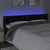 LED uzglavlje crno 183x16x78/88 cm baršunasto