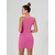 Sinsay - Rebrasta mini haljina - roze