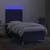Vidaxl Box spring postelja z vzmetnico LED modra 90x190 cm blago