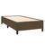 Vidaxl Posteljni okvir brez vzmetnice temno rjav 100x200 cm blago