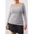 Trendyol Curve Ženska bluza Tbbaw26Af00093, Siva